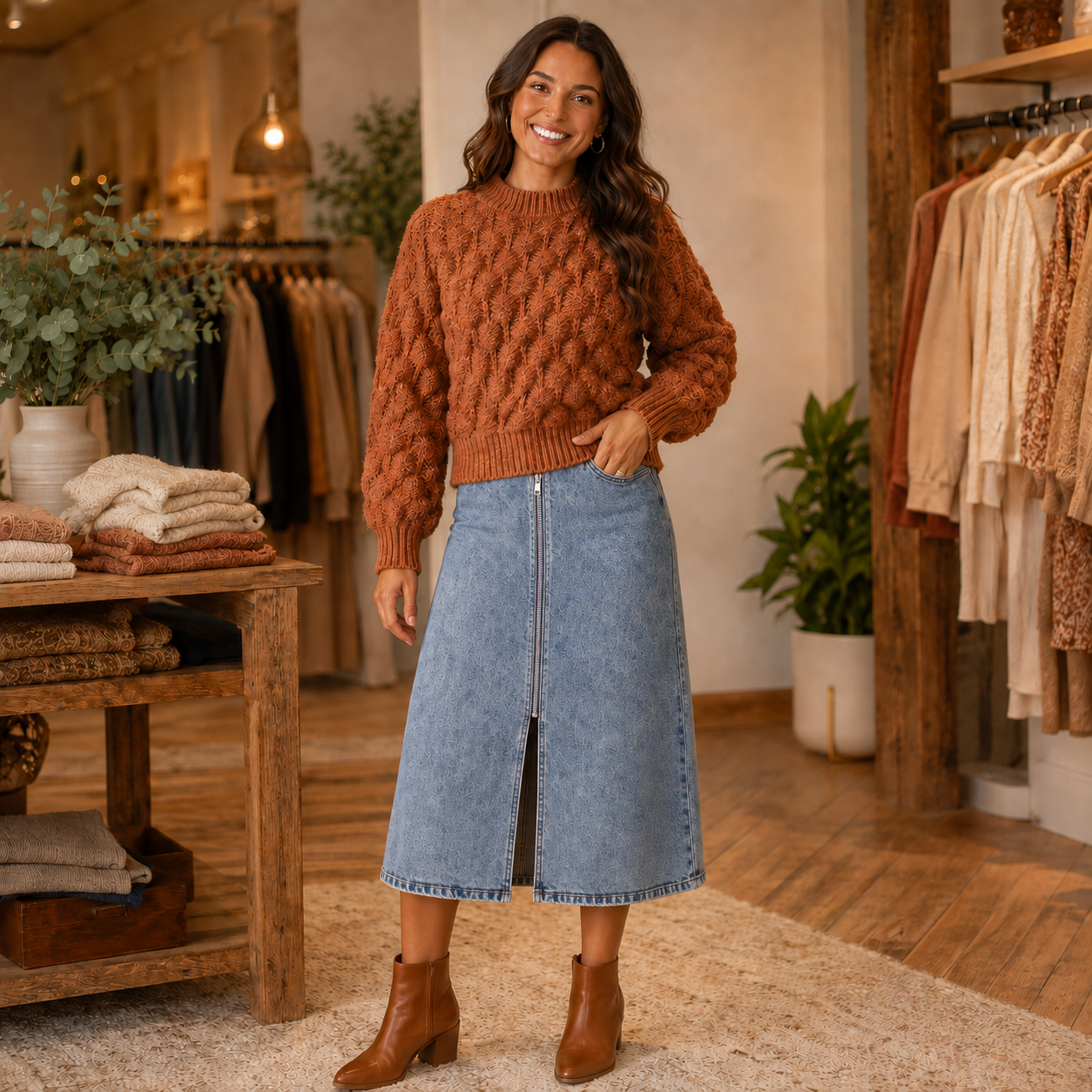 Cornelia Chunky Cable Knit Sweater