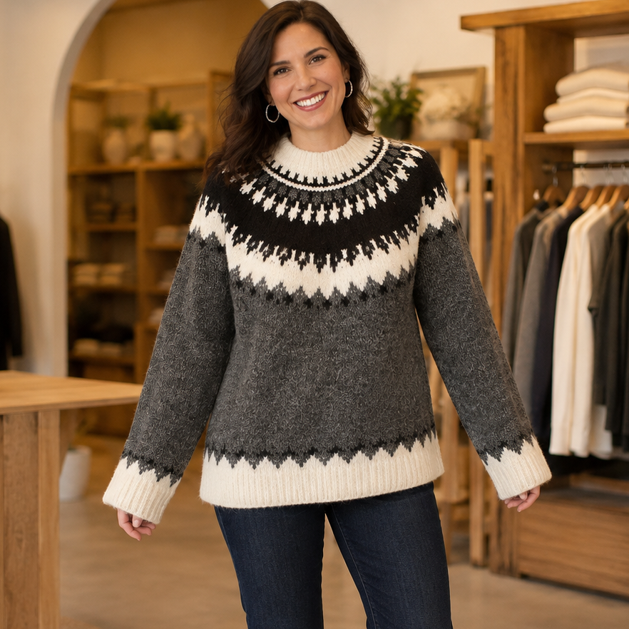 Perissa Mock Neck Sweater