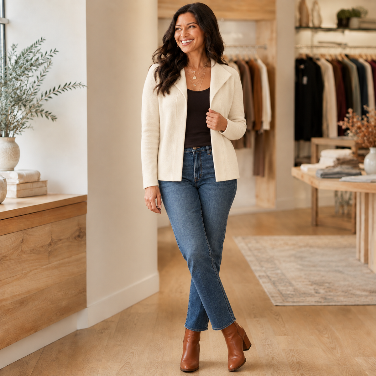 Heavenly Luxe Notch Collar Cardigan