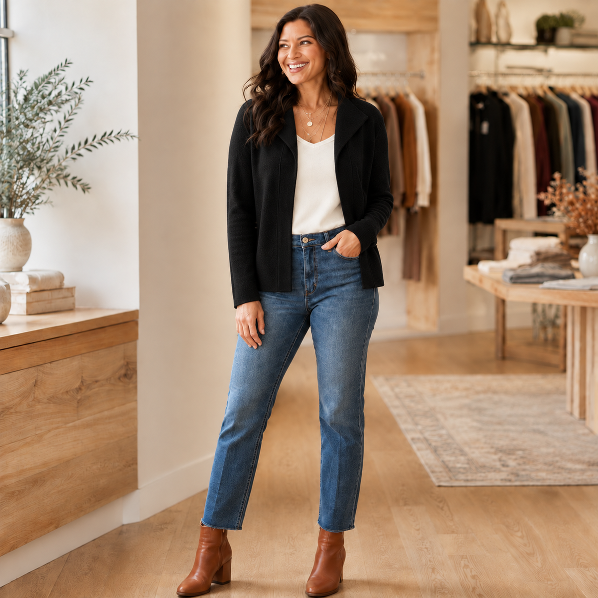 Heavenly Luxe Notch Collar Cardigan