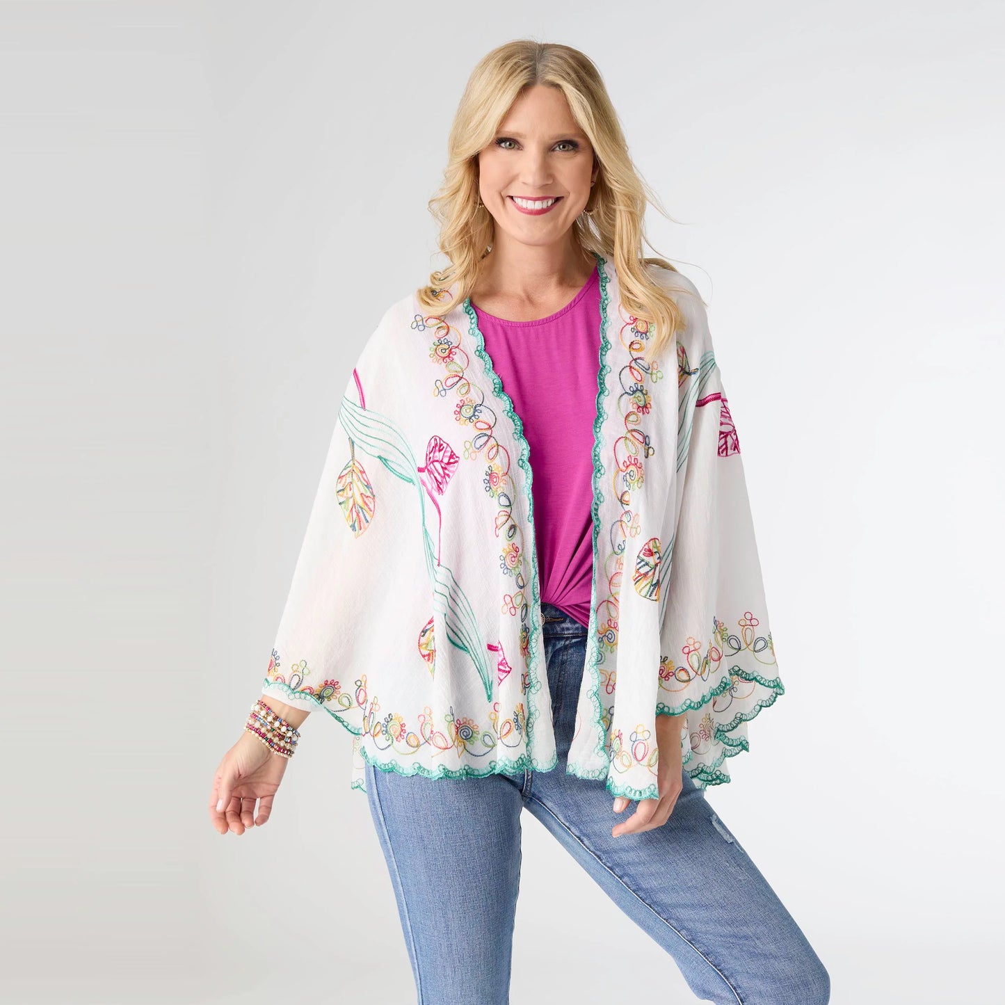 Jovie Wrap with Embroidery