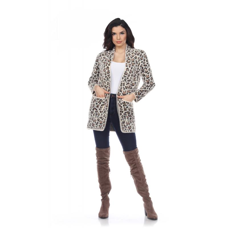 Super Soft Cheetah Print Long Cardigan