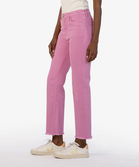 KUT from the Kloth - Kelsey High Rise Ankle Flare - Pink