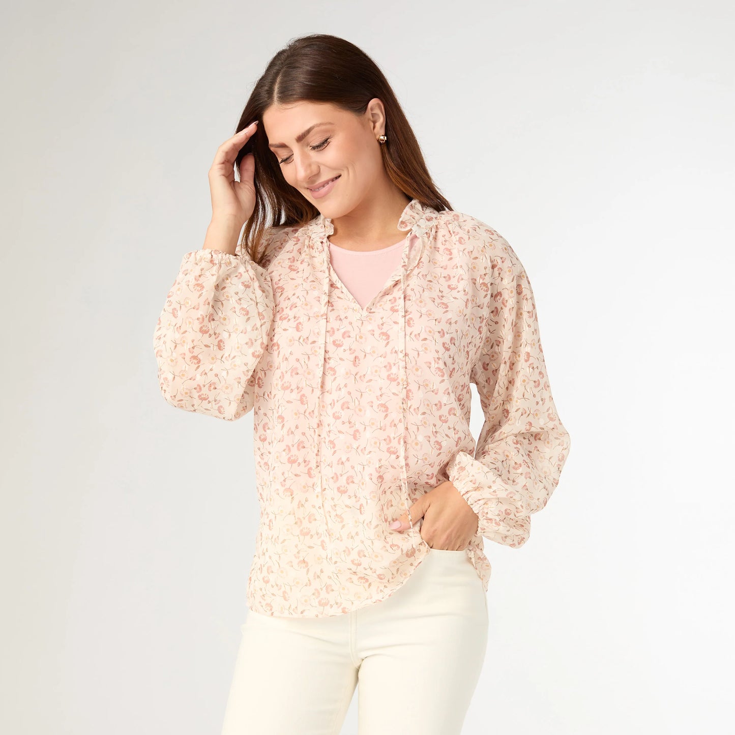 Maggie Flowy Chiffon Top