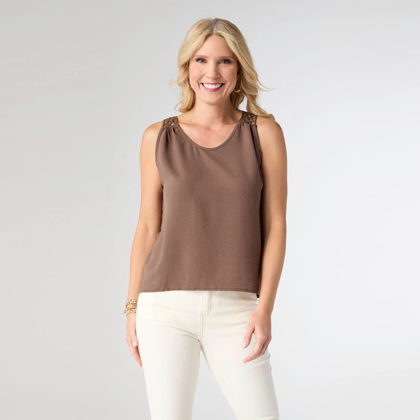 Maya Tank with Crochet Back Detail