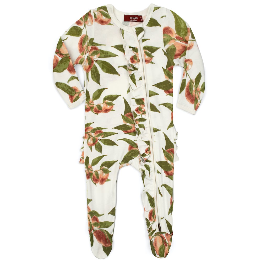 Organic Cotton Zipper Footed Romper