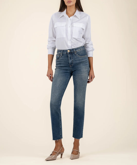 KUT from the Kloth Rachael High Rise - Raw Hem
