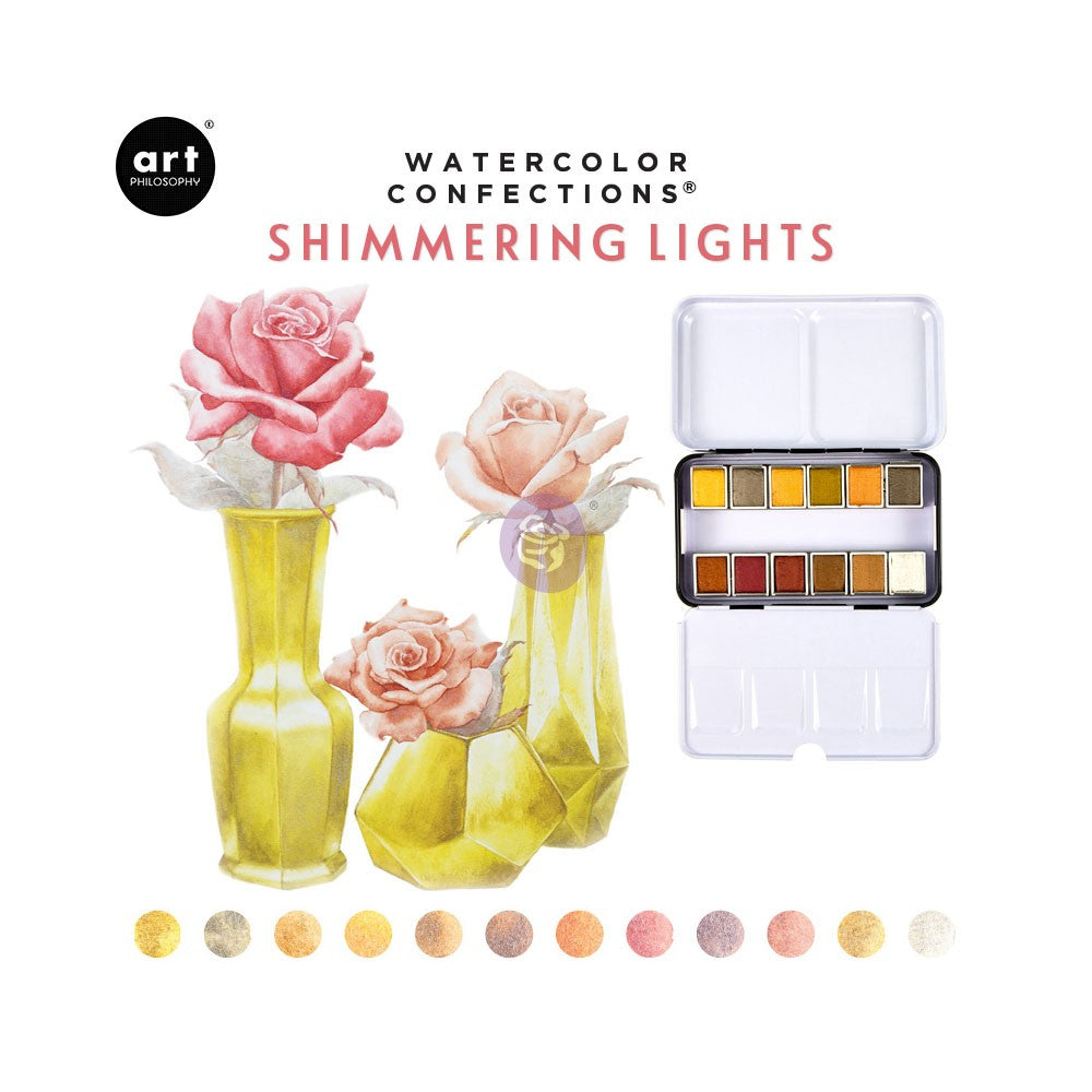 Art Philosophy Watercolor Confections Set: Shimmering Lights