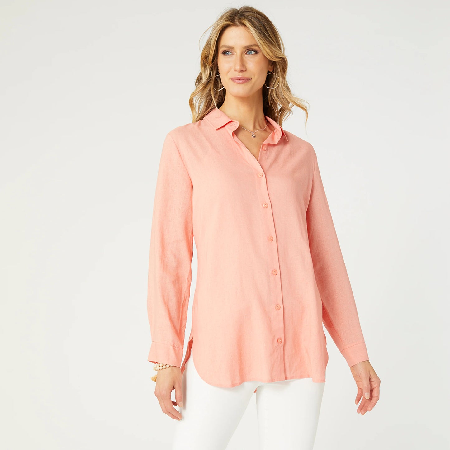 Skyla Button Down Tunic Top