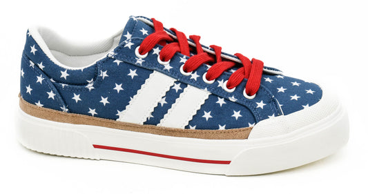 Corky's Footwear That's Her - Blue with White Stars