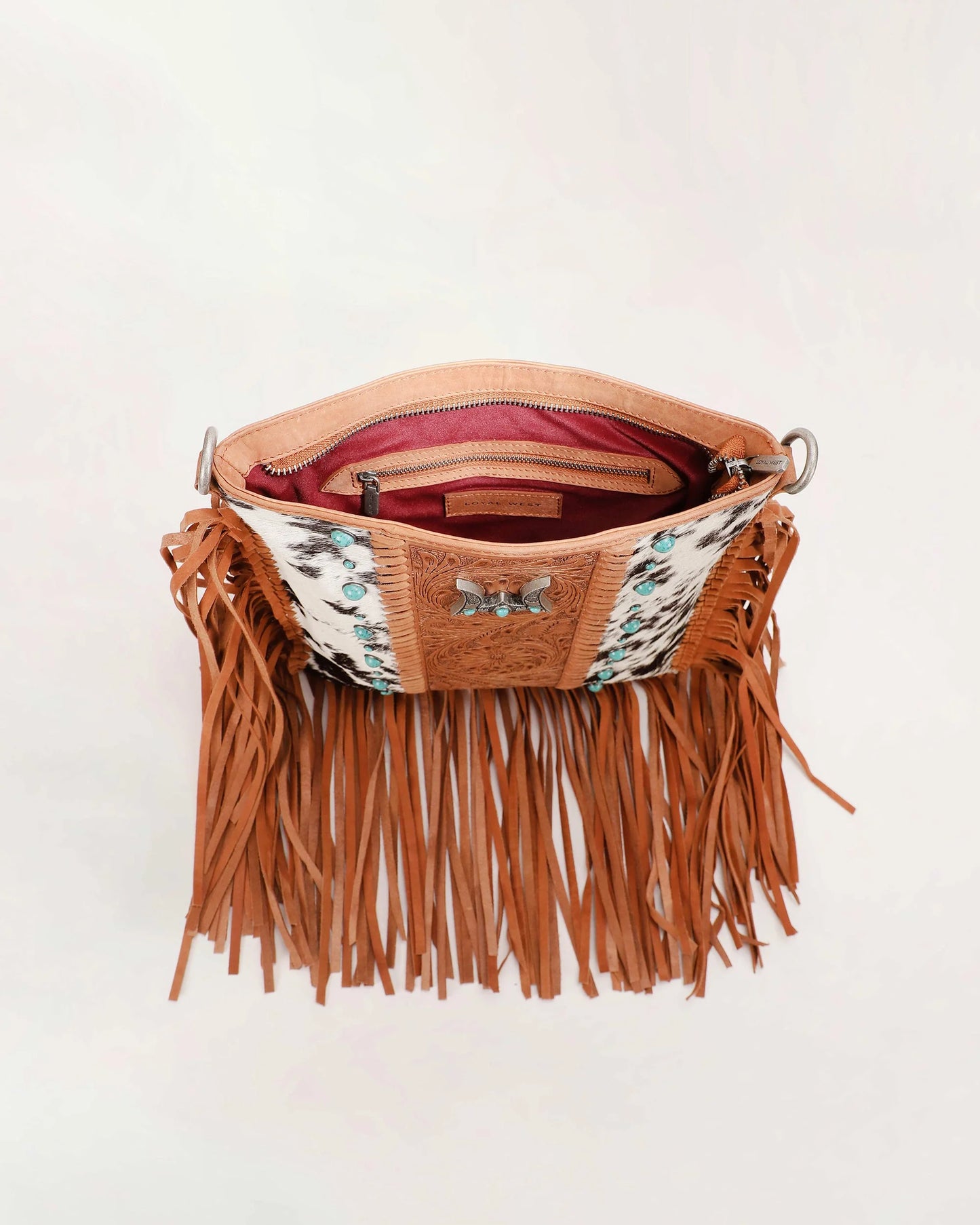 Loyal West Luxury Handbags: Tucson Cowhide Tassel Bag