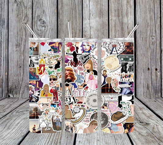 Swiftie Collage 20oz Skinny Tumbler