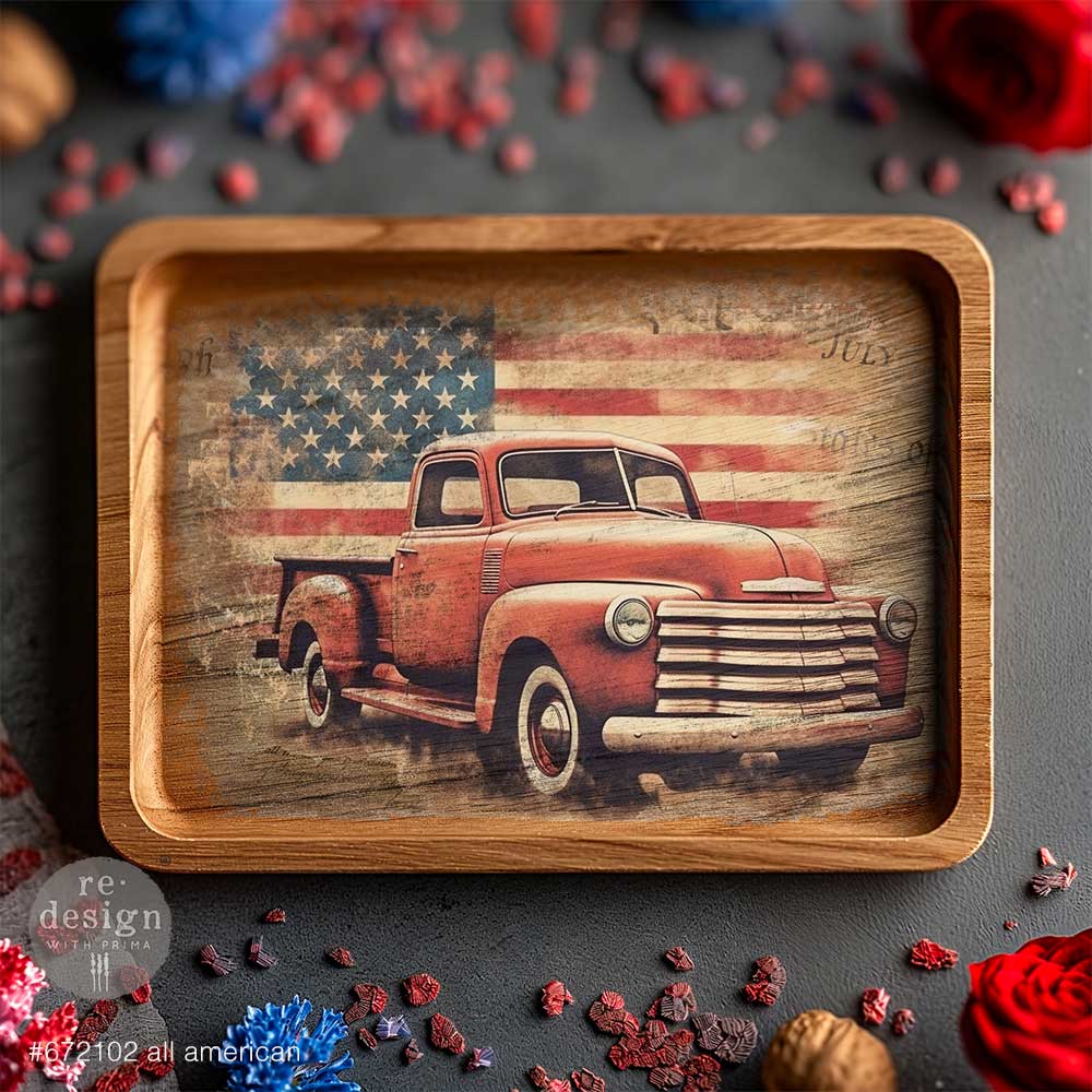 reDesign with Prima A3 Decoupage Papers - All American