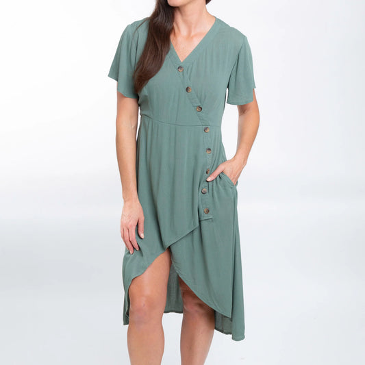 Ayanna V-Neck Short Sleeve Dress