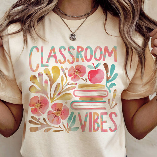 Classroom Vibes Vintage Graphic Tee