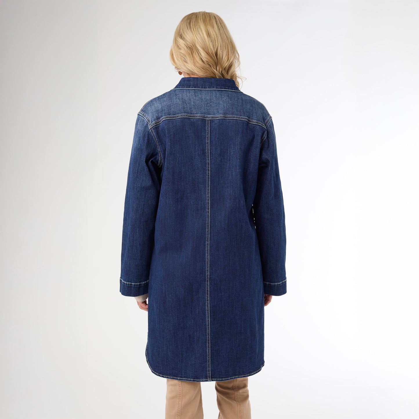 Bambu Soft Button Front Long Shacket