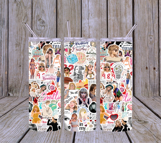 TS Collage Version II 20oz Skinny Tumbler