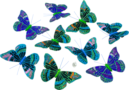 Midnight Glitter Butterfly Garland