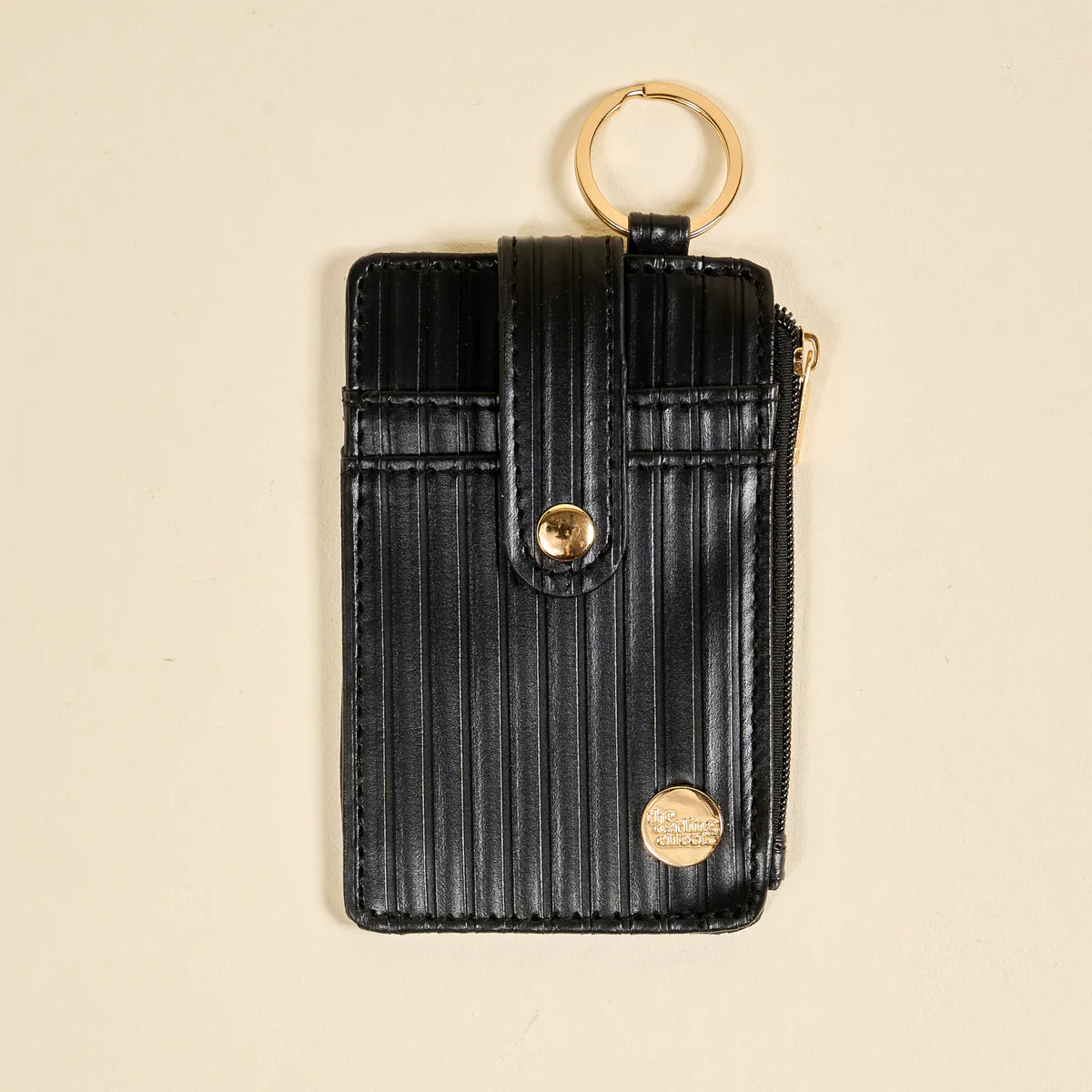 The Darling Effect: Keychain Wallet - Ripple Ridge Black