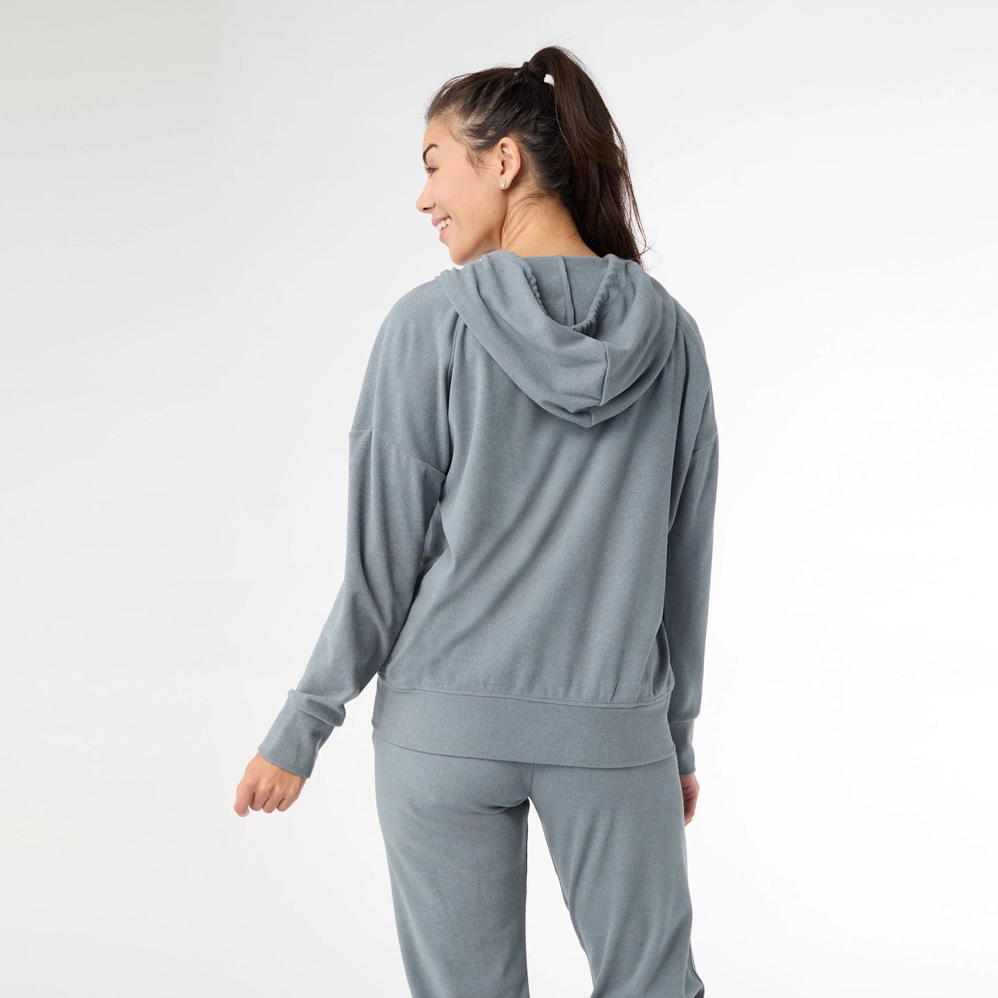 Weekend Brushed Long Sleeve Full Zip Hoodie
