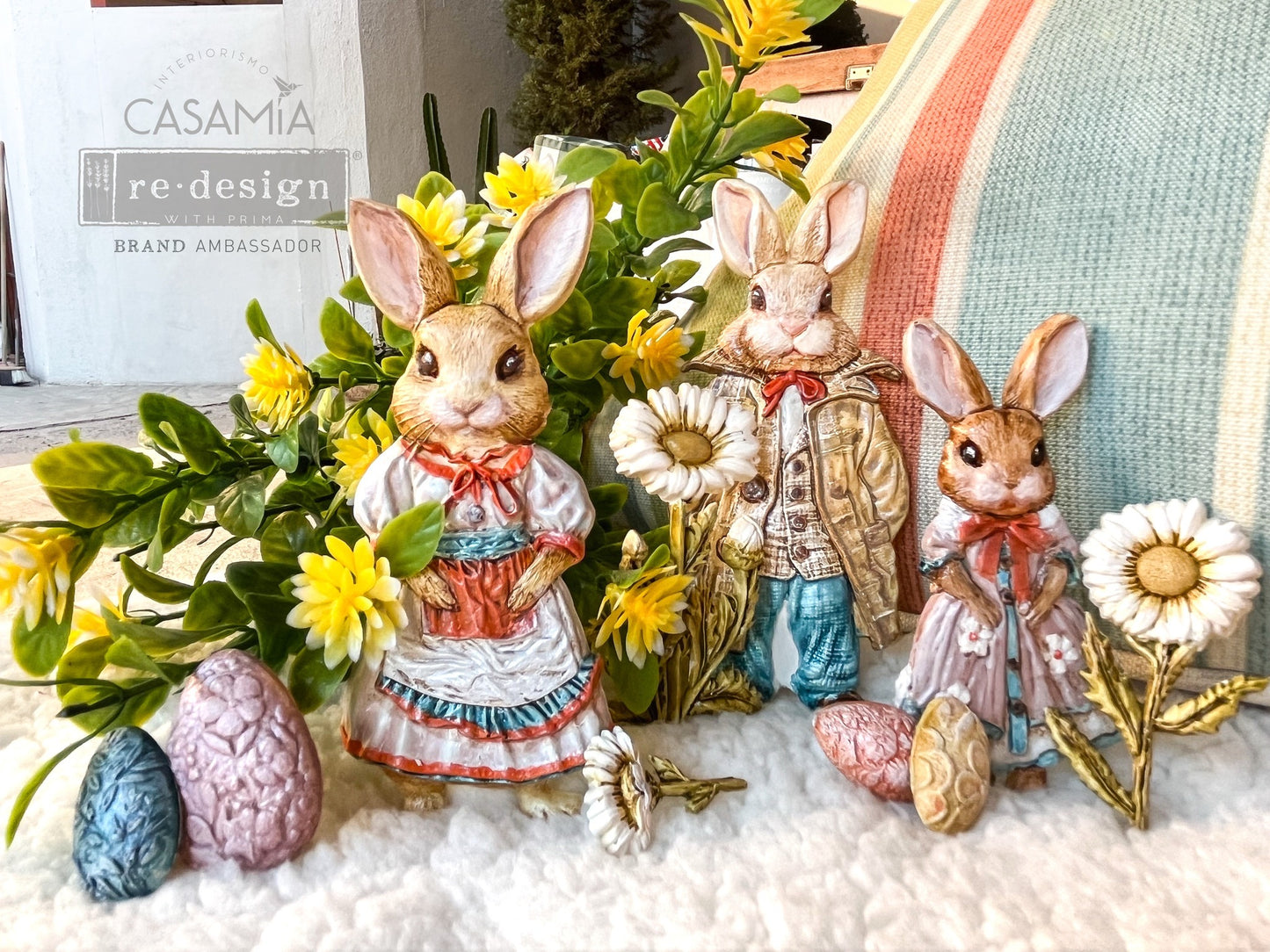 reDesign with Prima Decor Moulds® - Springtime Bunny