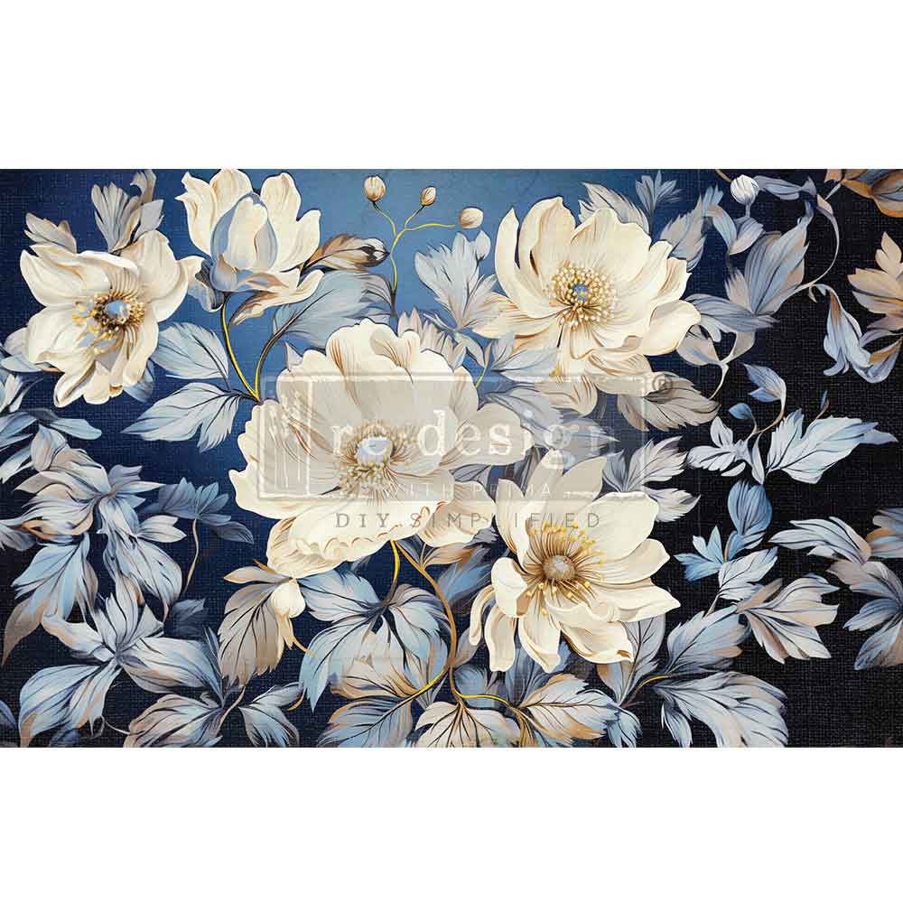 reDesign with Prima Decor Tissue Paper - Cerulean Blooms I