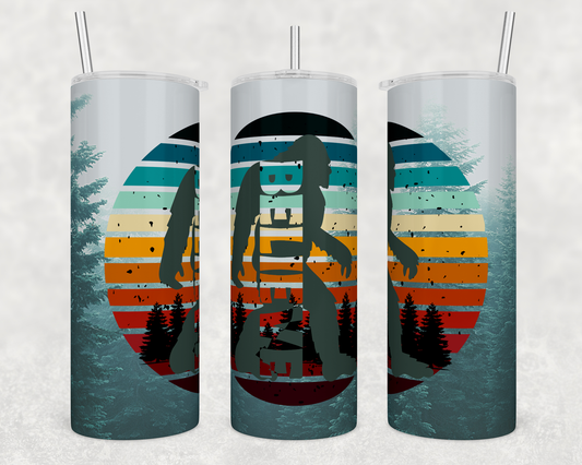 Bigfoot - Believe - Forest 20oz Skinny Tumbler