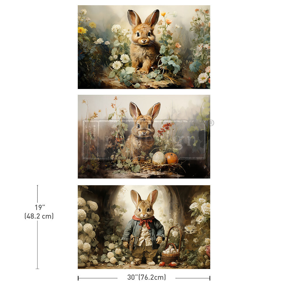 reDesign with Prima Decor Tissue Paper Pack - Dreamy Bunnies