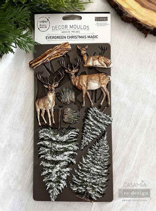 reDesign with Prima Decor Moulds® - Evergreen Christmas Magic