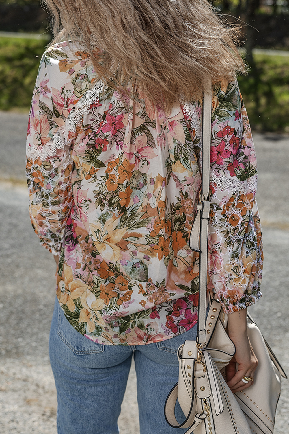 Floral Lace Embroidery Blouse