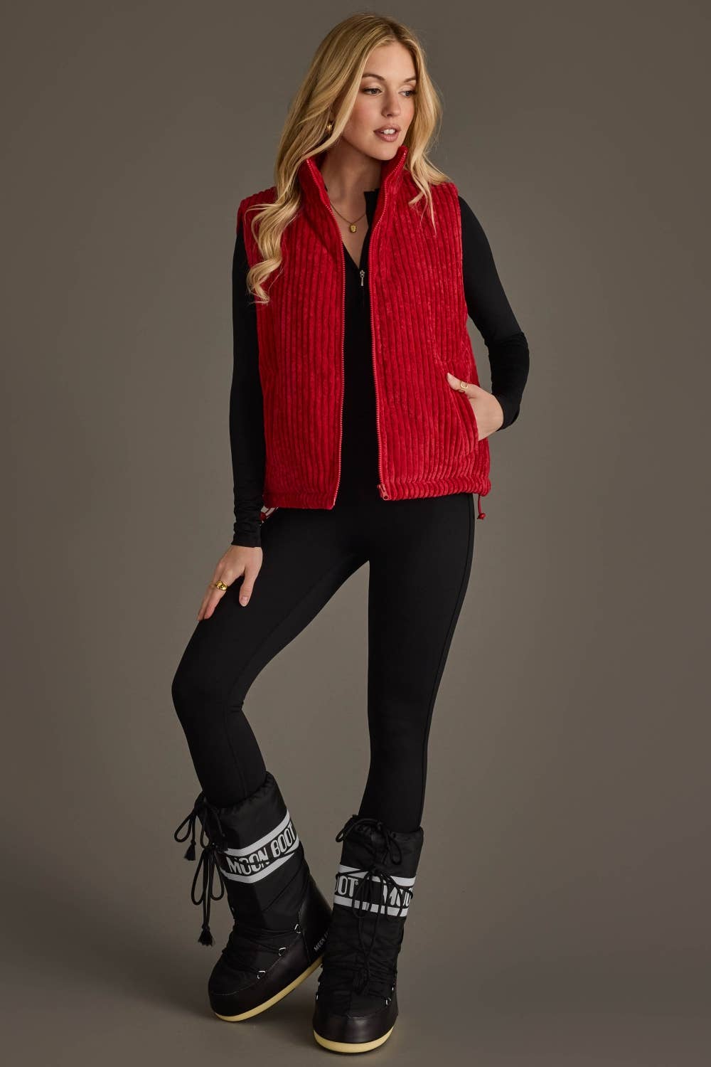 Red Corduroy Vest