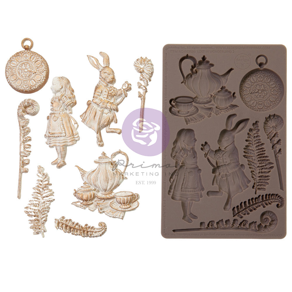 Prima Marketing Lost in Wonderland Mould Collection - Following Alice