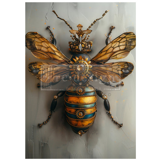 reDesign with Prima Decor A1 Decoupage Fiber Paper - Gearspring Honeybee