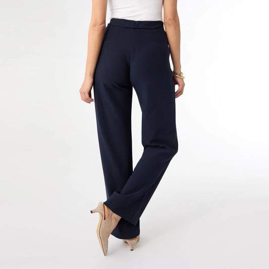 Georgie Wide Leg Pant- Navy