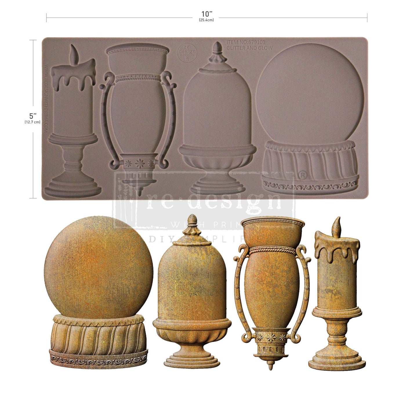 reDesign with Prima Decor Moulds® - Glitter And Glow
