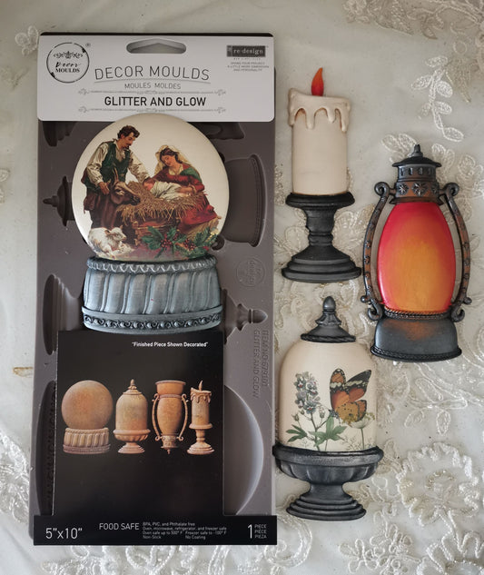 reDesign with Prima Decor Moulds® - Glitter And Glow