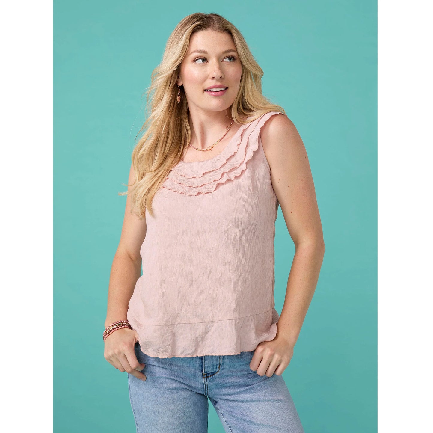 Greer Ruffle Neck Tank