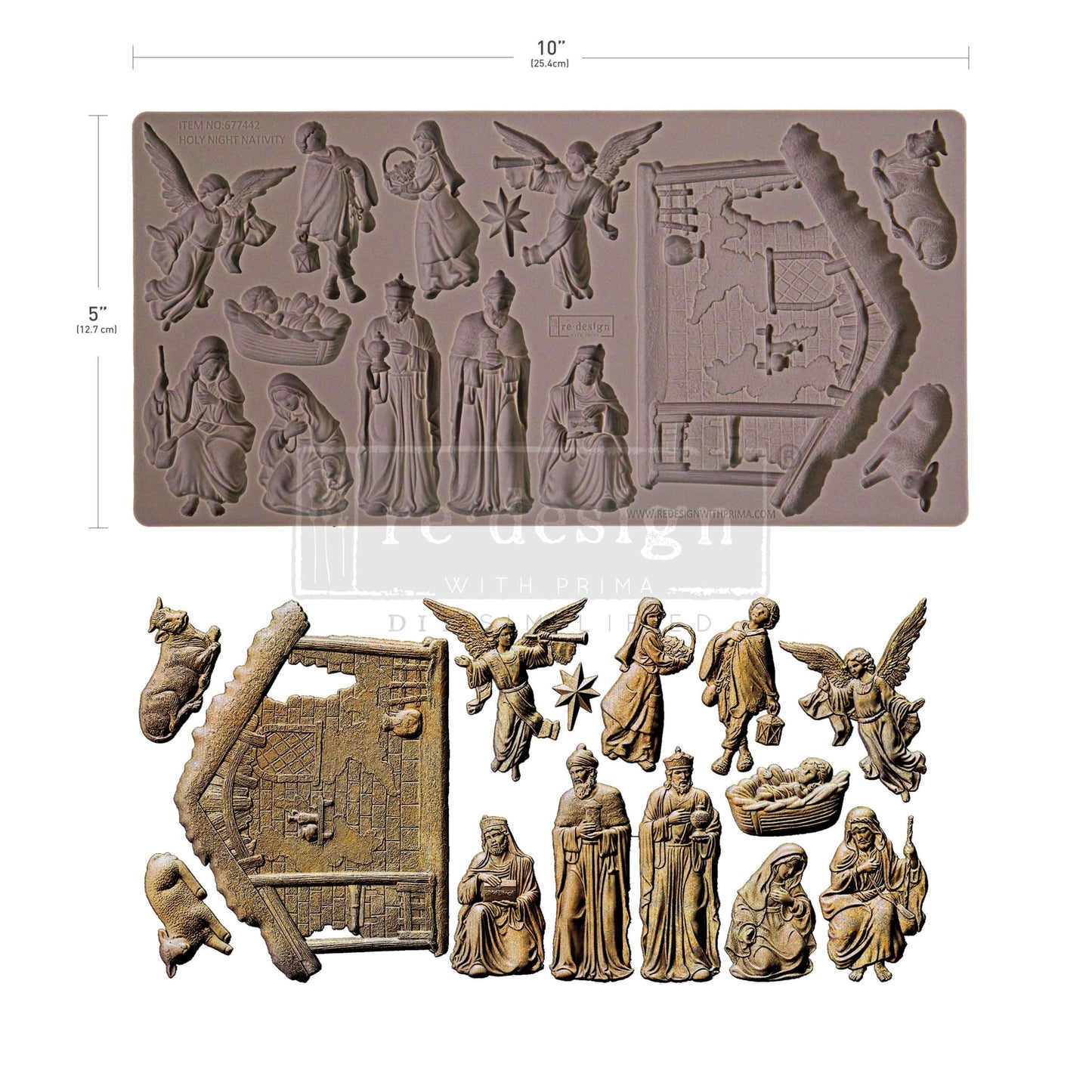reDesign with Prima Decor Moulds® - Holy Night Nativity