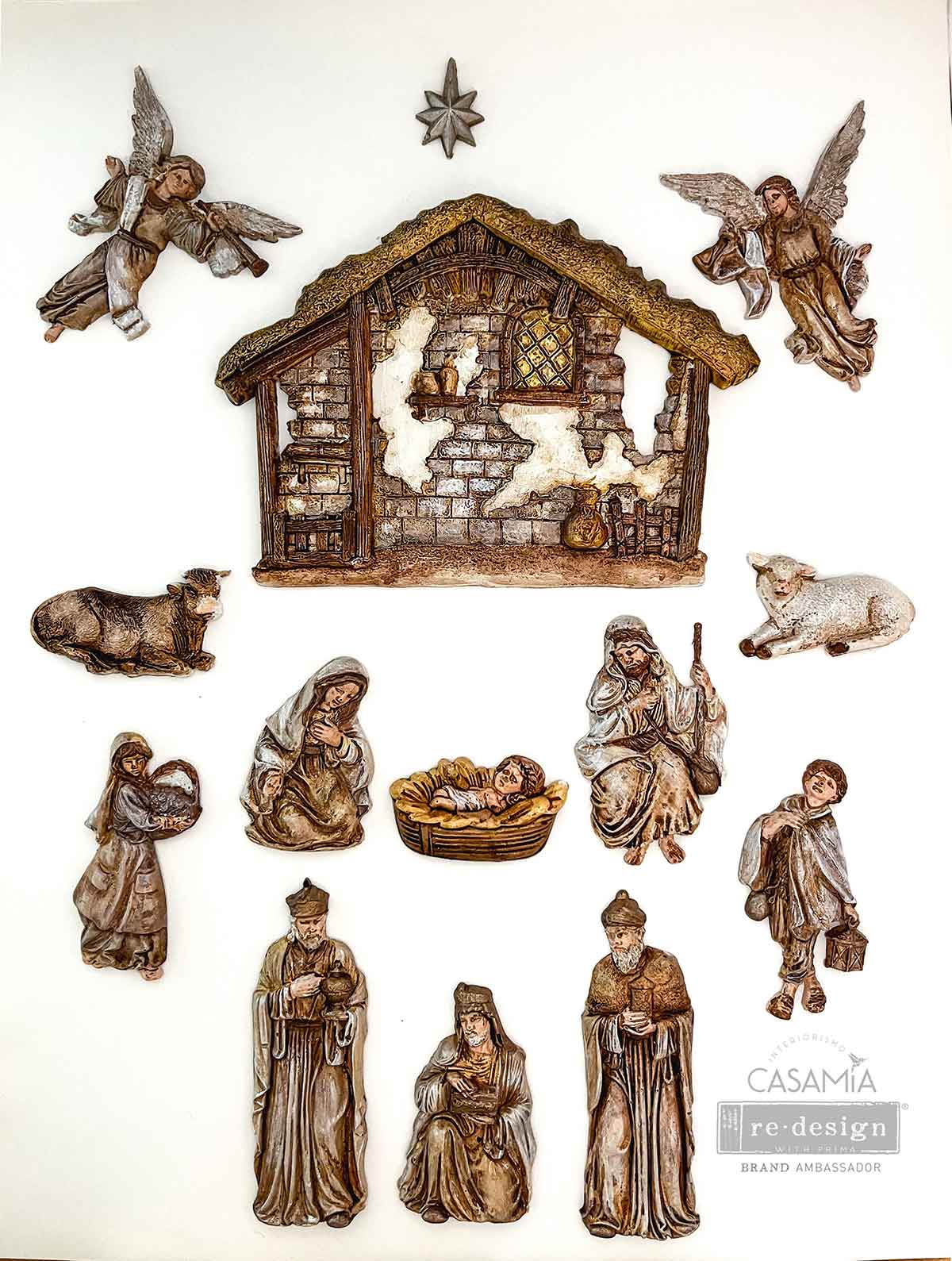 reDesign with Prima Decor Moulds® - Holy Night Nativity