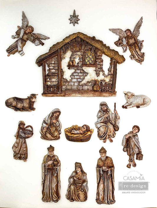 reDesign with Prima Decor Moulds® - Holy Night Nativity
