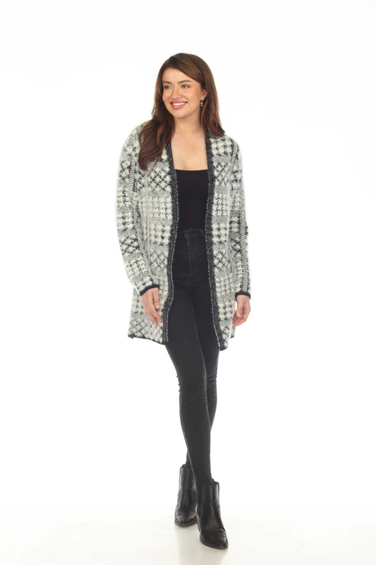 Kamana Plaid Open Front Cardigan