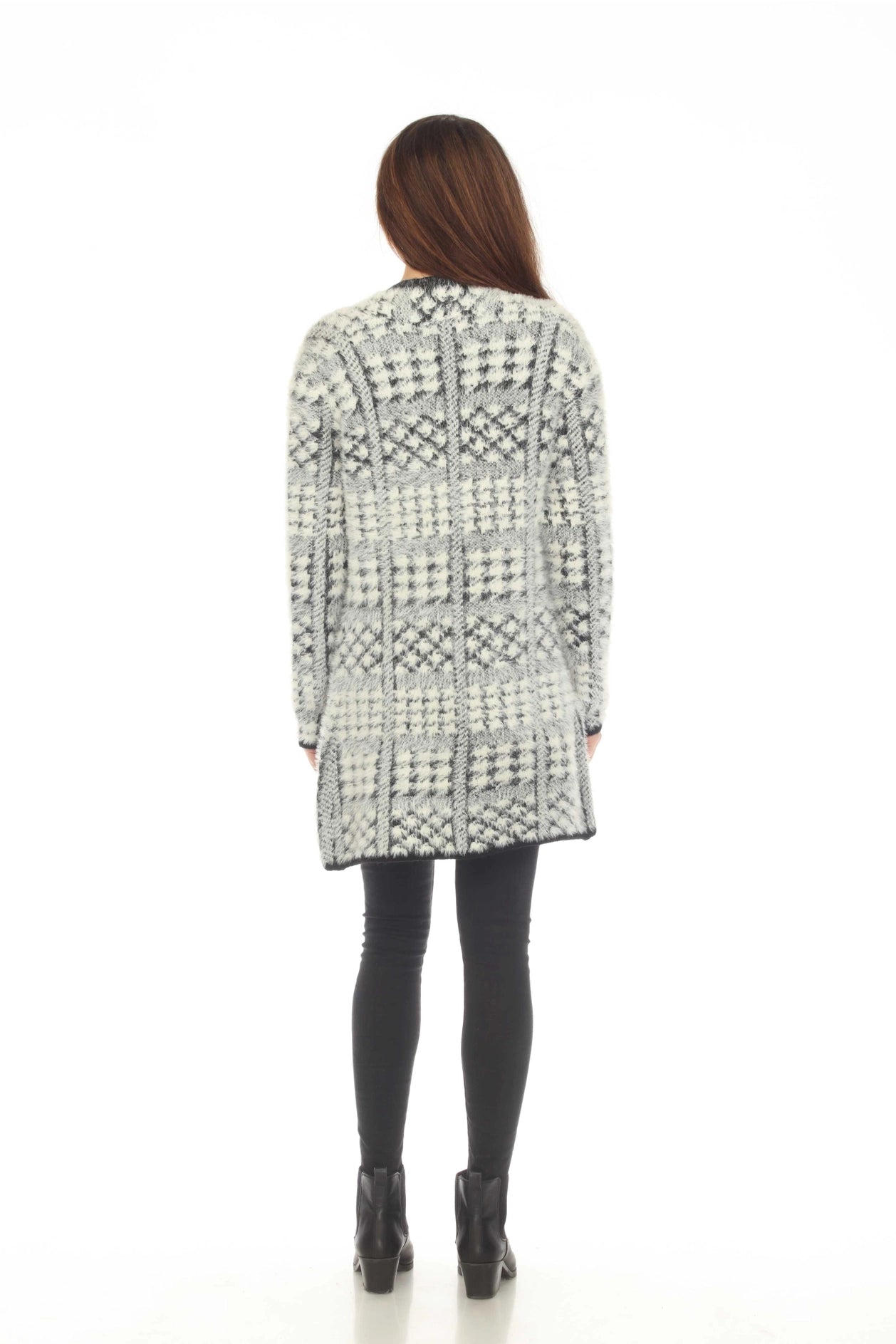 Kamana Plaid Open Front Cardigan