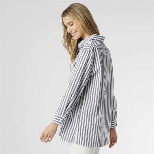 Keely Striped Utility Shirt