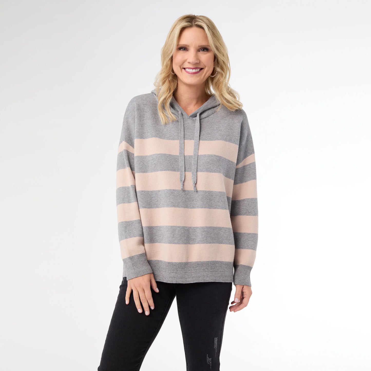 Heavenly Luxe Stripe Pullover with Hood