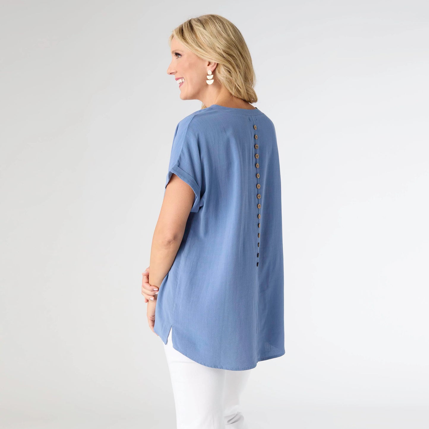 Norma V-Neck Top with Front Seam