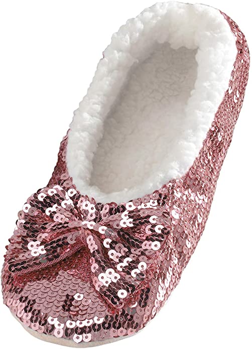 Kids sparkly online slippers