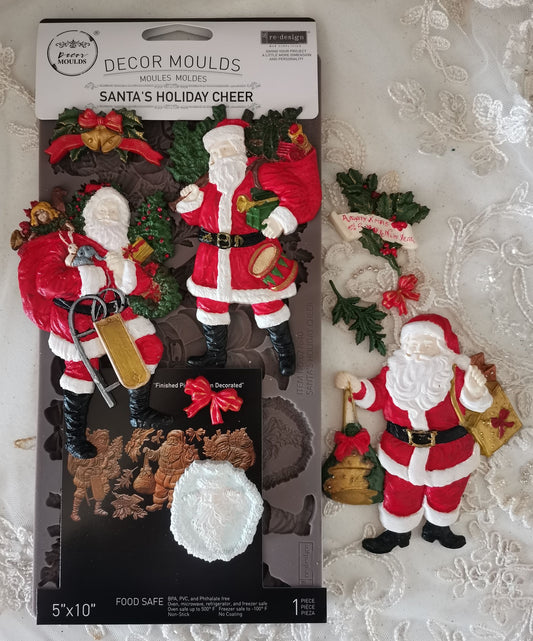 reDesign with Prima Decor Moulds® - Santa's Holiday Cheer