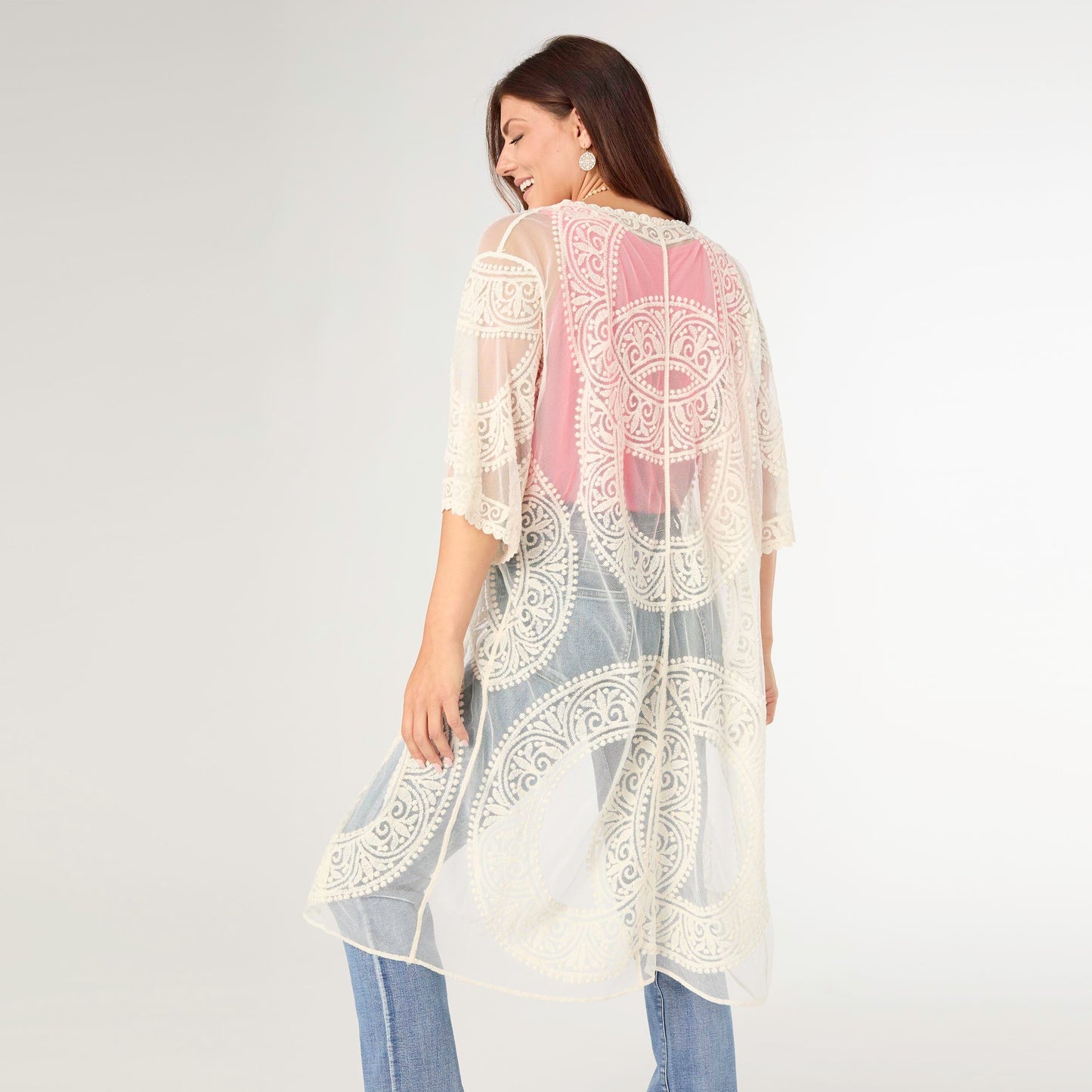 Scilla Elbow Sleeve Open Cardigan