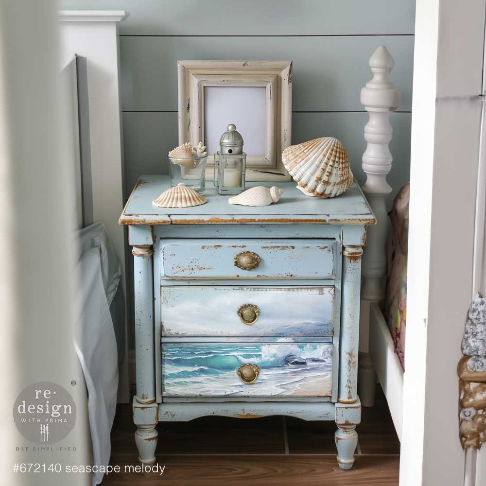 reDesign with Prima A3 Decoupage Papers - Seascape Melody