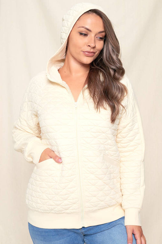 Zip Up Quilted Jacket